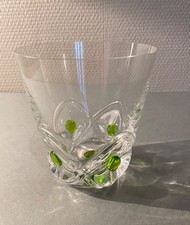ÉLÉGANT VERRE À WHISKY EN CRISTAL LALIQUE FRANCE MODÈLE FLORIDE