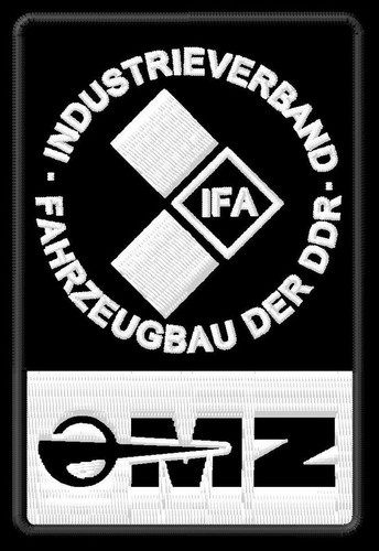 Ddr brodé patche - mz,