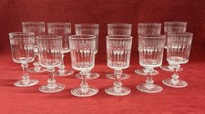 BACCARAT 12 WINE CRYSTAL GLASSES 12 VERRES A VIN CRISTAL TAILLÉ 8557 CHICAGO C