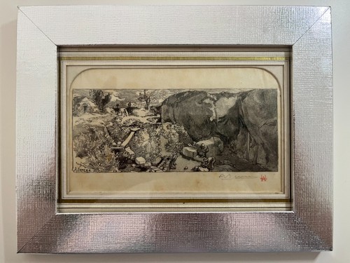 W023 gravure ancienne - :,