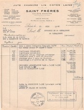 1946 JUTE CHANVRE LIN COTON