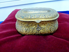 F.Barbedienne,signée,boite style Renaissance,XIXème, bronze doré,13,5x8,5xH7,5cm