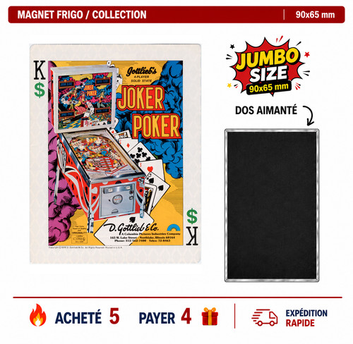 Magnet frigo joker - joker, 90x65