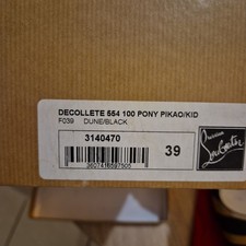 talon aiguille christian louboutin poney dune black taille 39