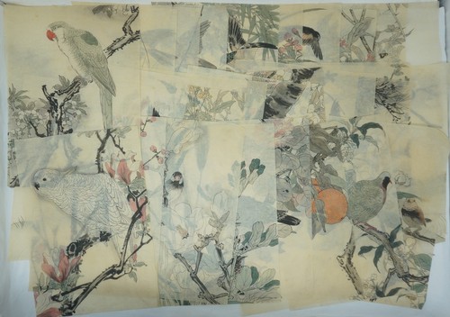 Ancien papier washi - , fin