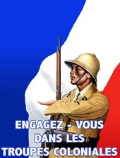 affiche poster engagez vous troupes coloniales