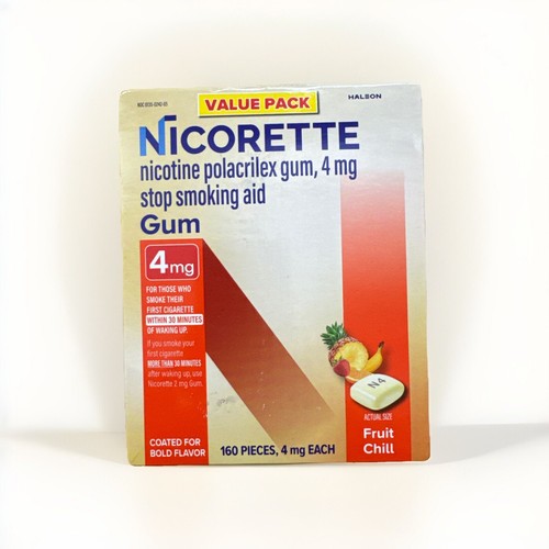 Nicorette nicotine gum stop - gum,