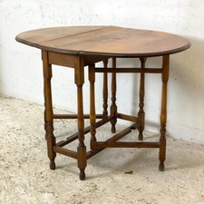 Table Gate-Leg ovale en chêne à abattants, Angleterre, XIXe siècle