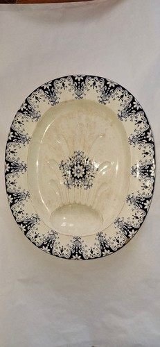 Grand plat asperges faience - grand,