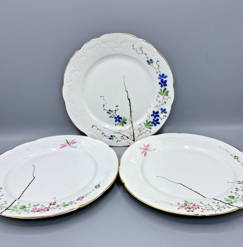 Lot assiettes plates en - de, 3