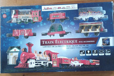 Train électrique de noël avec accessoires (FEERIC) complet en bon état. 