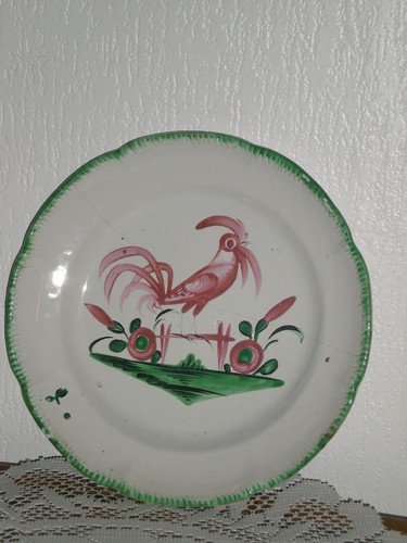 Assiette faience decor - faience, au