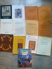 14 catalogues illustrés de ventes de livres anciens, manuscrits  et œuvres d'art