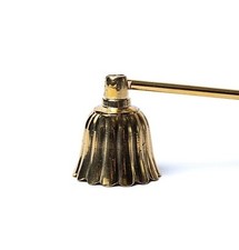 Éteignoir à bougie en laiton doré