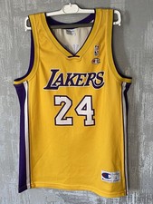 Maillot jaune homme Champion Lakers Kobe Bryant #24 NBA taille L