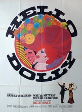 HELLO DOLLY - STREISAND / KELLY / ARMSTRONG - ORIGINAL LARGE FRENCH MOVIE POSTER