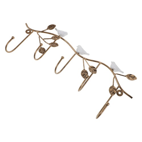 Patère oiseau fer - oiseau, forgé