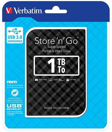 Verbatim 1tb usb 3 0 - 1tb, 2.5'