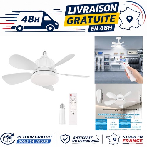 Ventilateur plafond led - de,