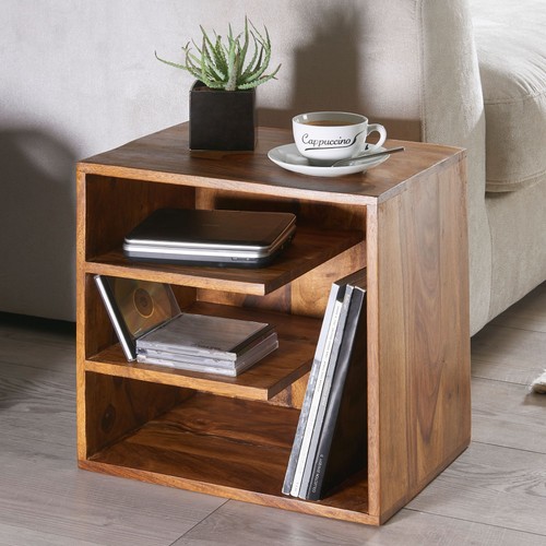 Finebuy table appoint bois - table,
