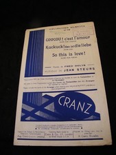 "Partition Coucou! C'est l'amour Jean Steurs Music Sheet"