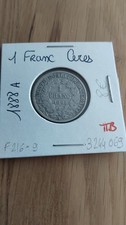 Pièce de 1 franc argent Cérès - 1888A - TTB