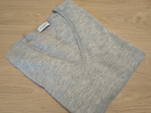 Pull col pur cachemire - v,
