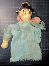 Ancien Marionnette à main GUIGNOL GENDARME composition -Manque matière & 1 main