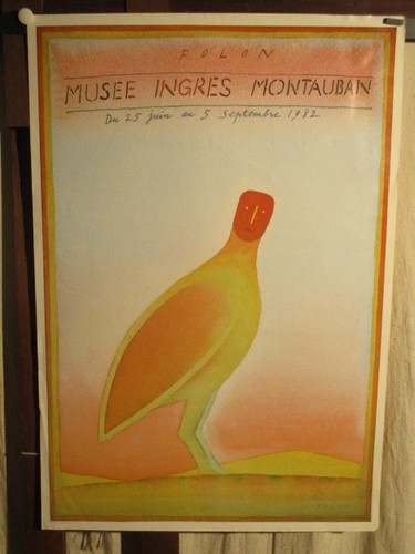 Affiche folon musee ingres - musee,