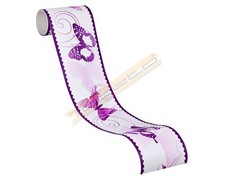 Frise autocollante avec Papillons 5 m x 10 cm-Violet-Fabriqué en Allemagne-90...