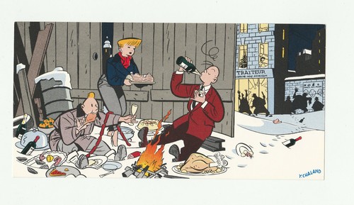 Chaland carte voeux - chaland, de