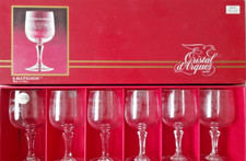 Cristal d'arques 6 Verres a vin modèle Matignon comme neuf