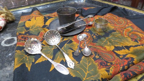 Joli lot metal argenté tasse - metal,