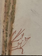 Tableau ancien pastel portrait