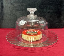 BACCARAT CHEESE BOARD DOMETRAY COVERED PLATEAU CLOCHE A FROMAGE CRISTAL TAILLE C