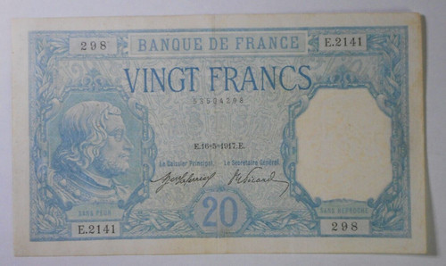 Billet vingt francs - de,