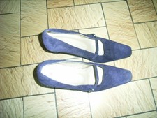 Escarpins croûte de cuir