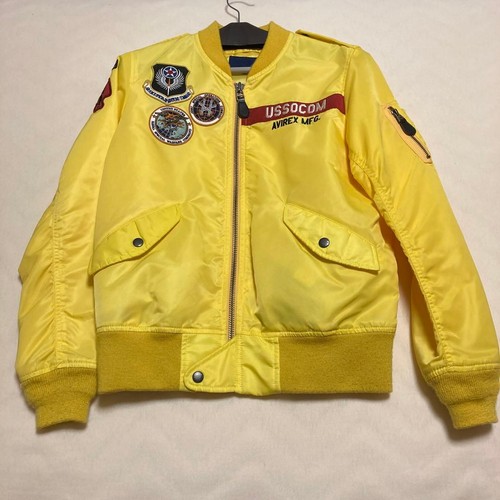 Veste avirex jaune patch - jaune, ma-1