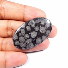 Cabochon corail fossile noir