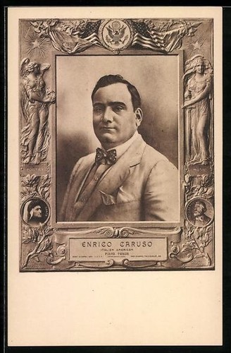 Carte postale chanteur