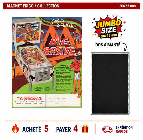 Magnet frigo big brave 90x65 - frigo,