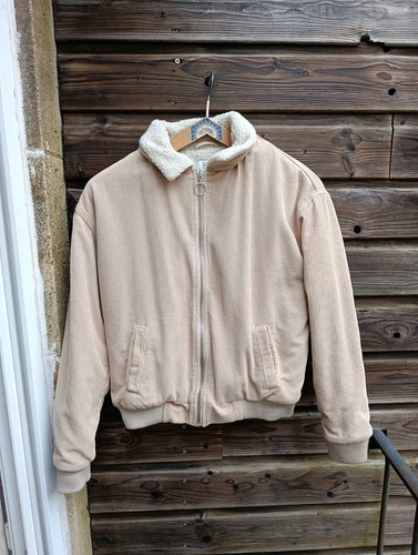 Blouson beige velours - blouson,