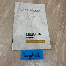 Peugeot J7 manuel entretien propriétaire diesel indenor XDP édition 1968