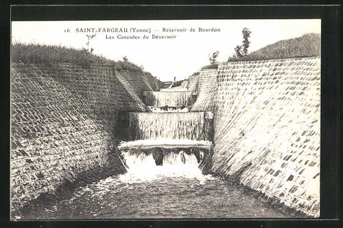 Cpa saint fargeau réservoir - cpa,