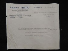 Facture Rustic charcuterie conserve camion boucherie renault 1944 Limoges