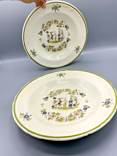 Paire assiettes creuses - de, 2