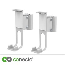 Conecto 2x Haut-Parleur Support Mural pour Sonos One, One Sl, Jouer : 1, Blanc