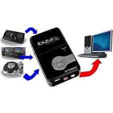 IBIZA AD-TRANSFER Préampli phono pour platine vinyle et AUX vers PC
