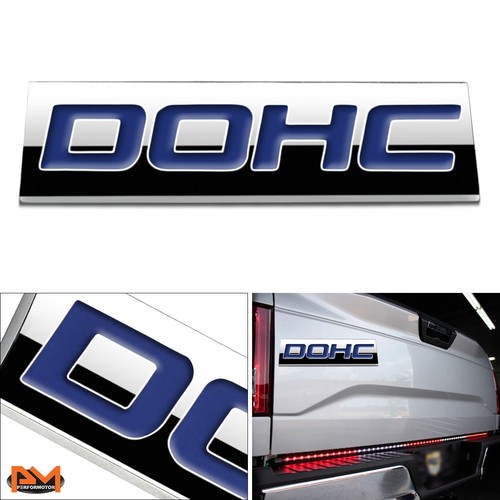 Dohc metal decal blue - 3d,