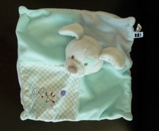 *. DOUDOU PLAT TEX BABY CARREFOUR CHIEN LAPIN BLEU VERT hérisson ballon EXC.ETAT